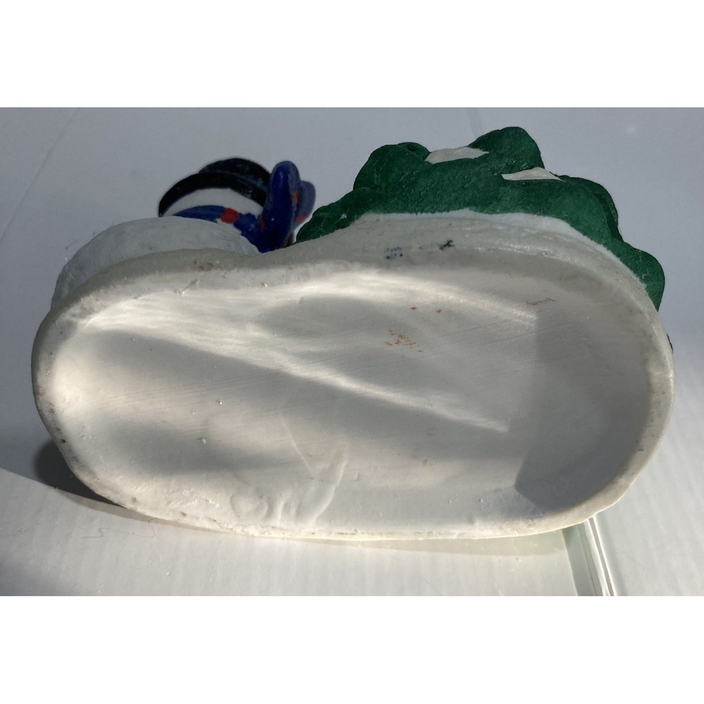 Christmas Snowman Votive Candle Holder Holiday Ceramic Decor 4.5" x 5" x 3" - Picture 8 of 8